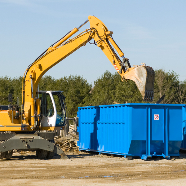 what size residential dumpster rentals are available in Germantown Maryland